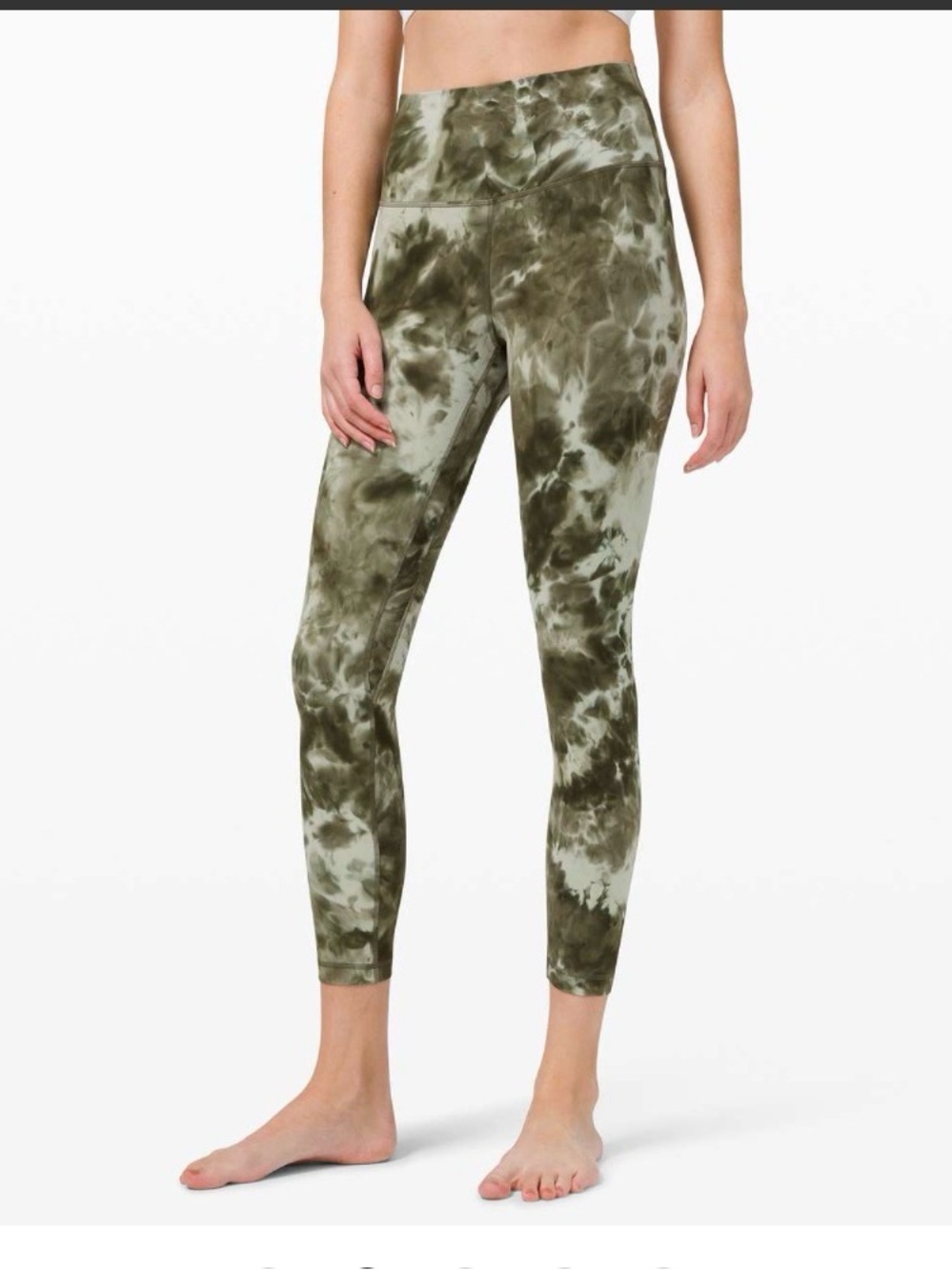 lululemon athletica Olive Tie-Dye High-Rise Leggings